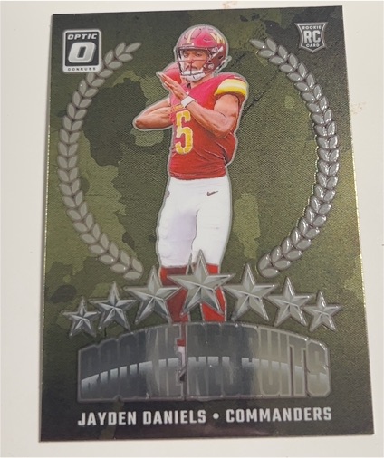 2024 Donruss Optic #7 Jayden Daniels Rookie Recruits — front