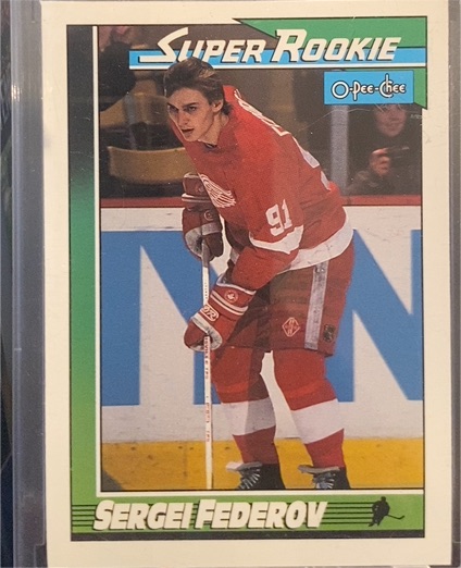 1991-92 O-Pee-Chee #8 Sergei Fedorov — front