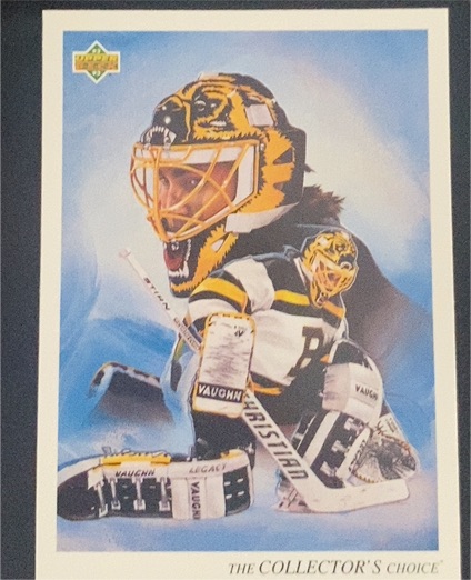 1992-93 Upper Deck #1 Andy Moog Boston Bruins — front