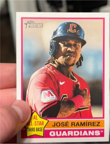 2025 Topps Heritage #169 José Ramírez — front