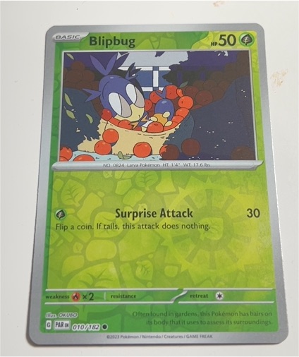 2023 Pokémon Paradox Rift #010 Blipbug — front