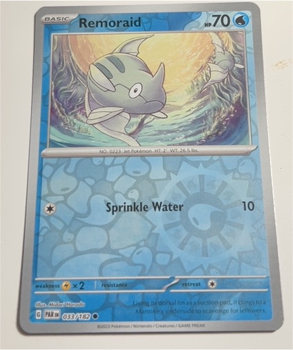 2023 Pokémon Paradox Rift #033 Remoraid — front