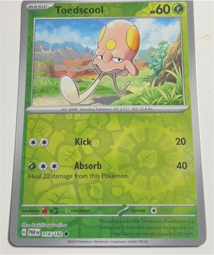 2023 Pokémon Paradox Rift #016 Toedscool — front