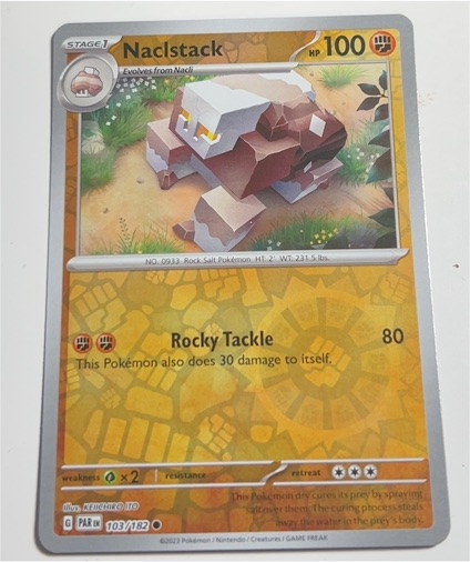 2023 Pokémon Paradox Rift #103 Naclstack — front