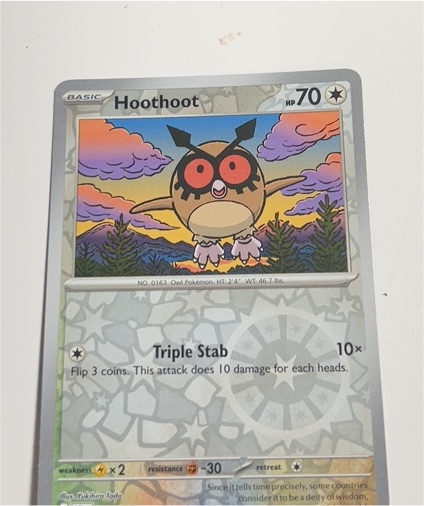 2024 Pokémon Stellar Crown #114 Hoothoot — front