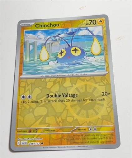2024 Pokémon Stellar Crown #048 Chinchou — front