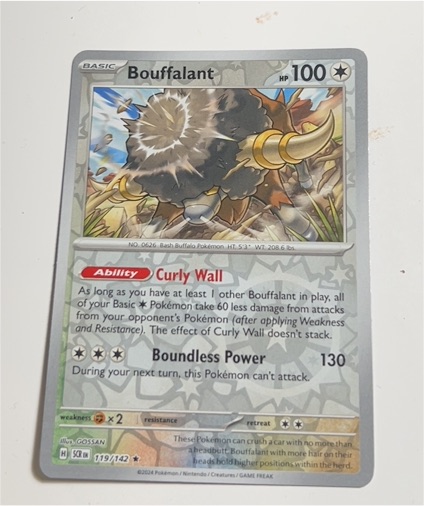 2024 Pokemon Stellar Crown #119 Bouffalant — front