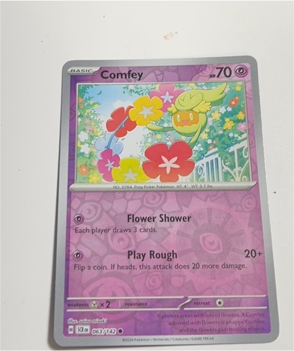 2024 Pokémon Scarlet & Violet Stellar Crown #063 Comfey — front
