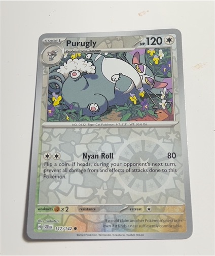 2024 Pokémon SV07: Stellar Crown #117 Purugly — front