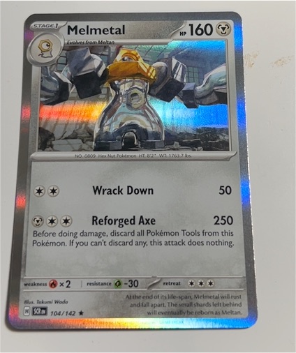2024 Pokémon Scarlet & Violet Stellar Crown #104 Melmetal — front