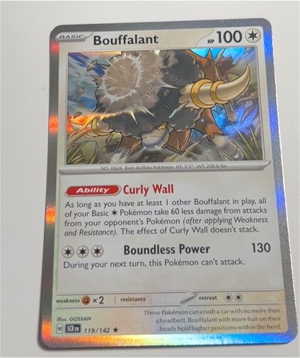 2023 Pokémon Stellar Crown #119 Bouffalant — front