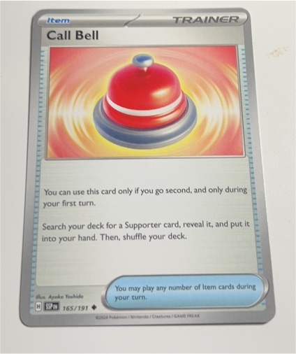 2024 Pokémon SV08: Surging Sparks #165 Call Bell — front