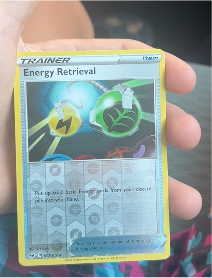 2020 Pokémon Sword & Shield #160 Energy Retrieval — front