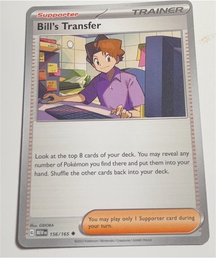 2023 Pokémon Scarlet & Violet 151 #156 Bill's Transfer — front