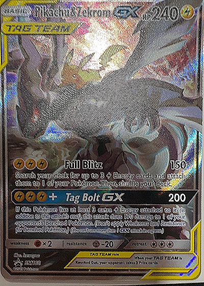 2019 Pokémon TCG Sun & Moon Black Star Promo #SM248 Pikachu & Zekrom GX — front