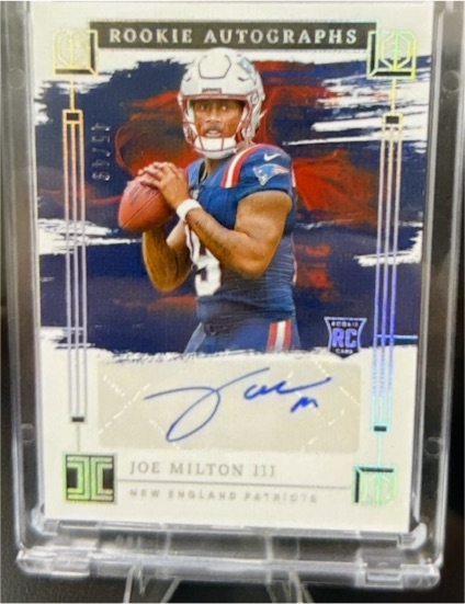 2024 Panini Impeccable Rookie Autographs #RA-JMN Joe Milton III — front