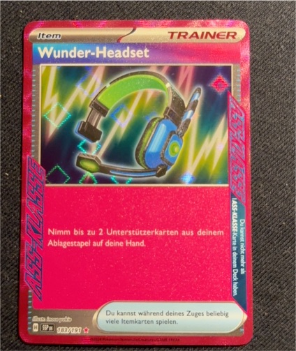 2024 Pokémon SV08: Surging Sparks #183 Miracle Headset — front