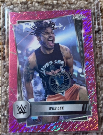2025 Topps Chrome WWE #156 Wes Lee — front