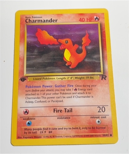 2000 Pokémon Team Rocket #50 Charmander — front