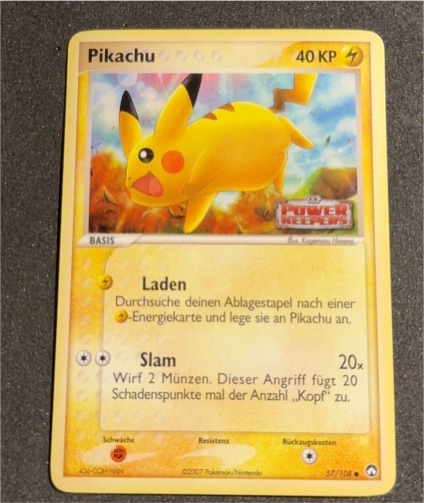 2007 Pokémon EX Power Keepers #57 Pikachu — front