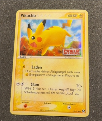 2007 Pokémon EX Power Keepers #57 Pikachu — front