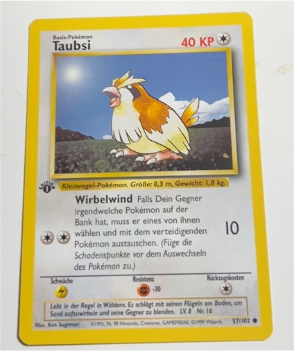 1999 Pokémon #57 Taubsi — front