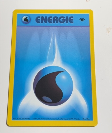 1999 Pokémon Base Set #102 Water Energy — front