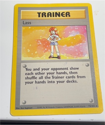 1999 Pokémon #75 Lass — front
