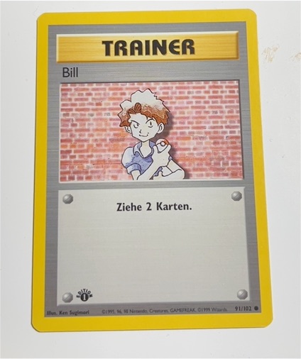 1999 Pokémon #91 Bill — front