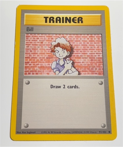 1999 Pokémon Base Set #91 Bill — front