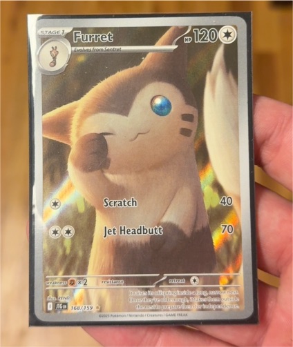 2025 Pokémon SV Journey Together #168 Furret — front
