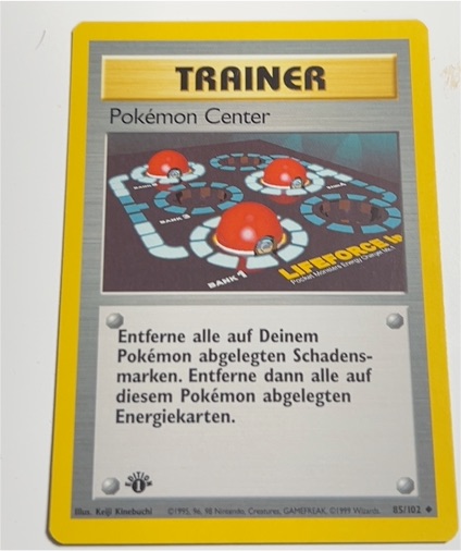 1999 Pokemon Base Set #85 Pokemon Center — front