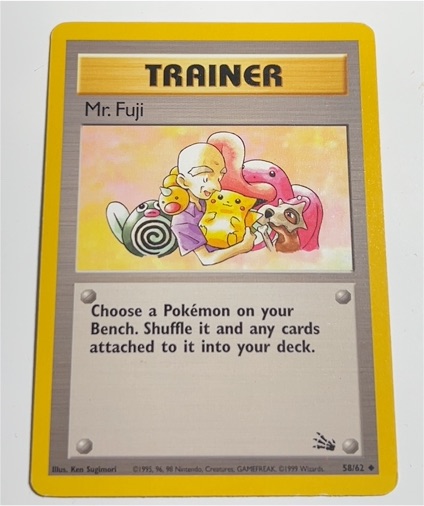 1999 Pokémon Fossil #58 Mr. Fuji — front