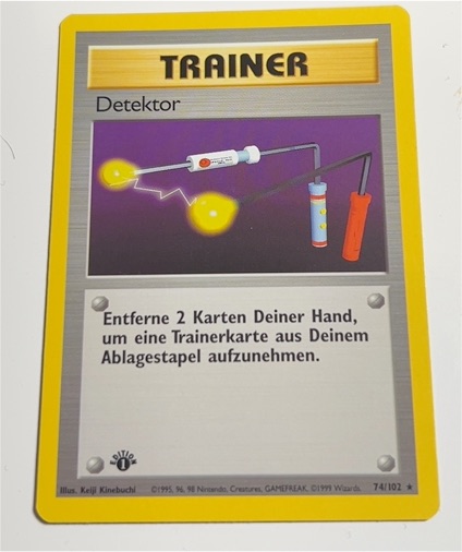 1999 Pokémon Base Set #74 Item Finder — front
