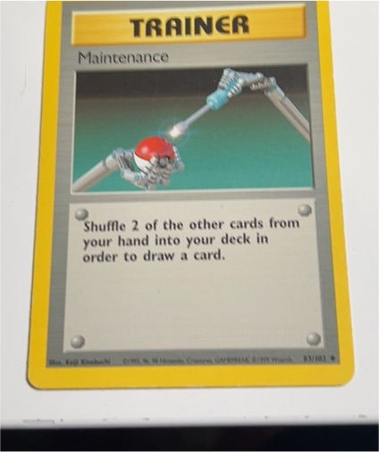 1999 Pokémon Base Set #83 Maintenance — front