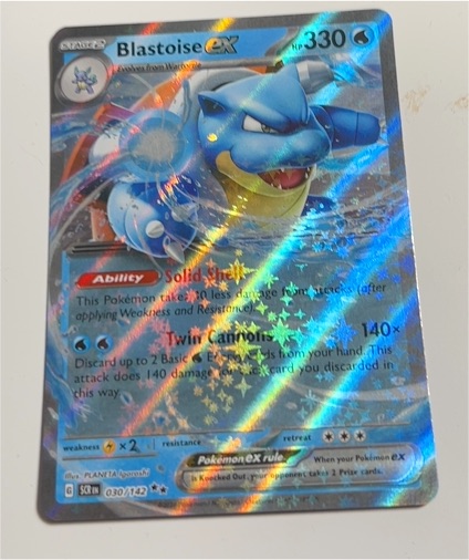 2022 Pokémon TCG Scarlet & Violet Stellar Crown #030/142 Blastoise ex — front
