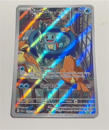 2024 Pokémon SV07 Stellar Crown #148/142 Squirtle — front