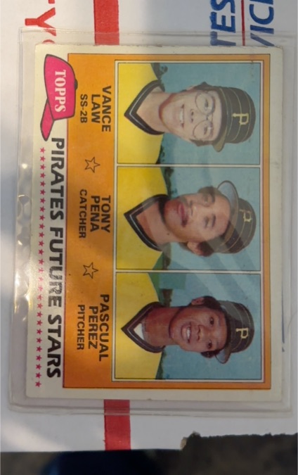1981 Topps #551 Pirates Future Stars Vance Law Tony Pena Pascual Perez — front