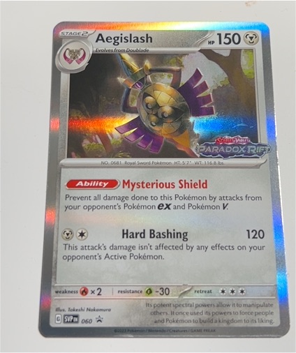 2023 Pokémon TCG Paradox Rift #SVP060 Aegislash — front