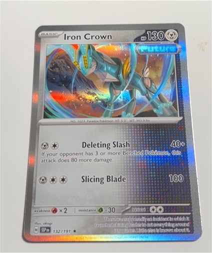 2024 Pokémon TCG Surging Sparks #132 Iron Crown — front