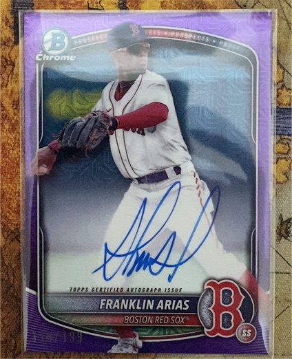 2025 Bowman Chrome #CPA-FA Franklin Arias — front