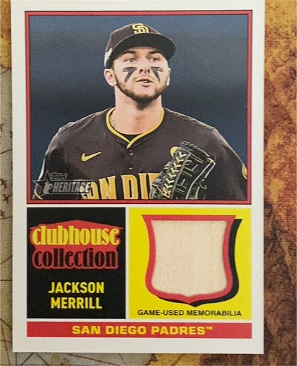 2025 Topps Heritage Clubhouse Collection #CCR-JME Jackson Merrill — front