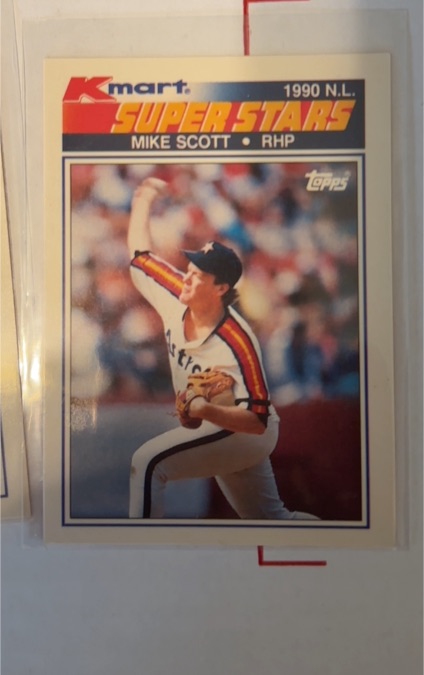 1990 Topps Kmart Super Stars #9 Mike Scott — front