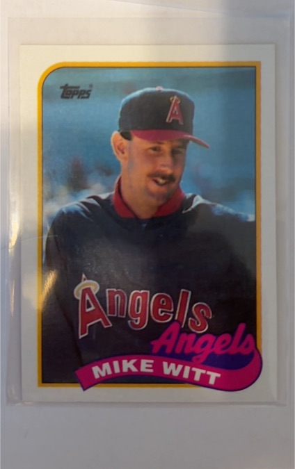 1989 Topps #190 Mike Witt — front