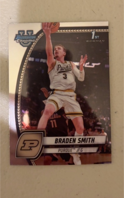 2024-25 Bowman Chrome University #12 Braden Smith — front