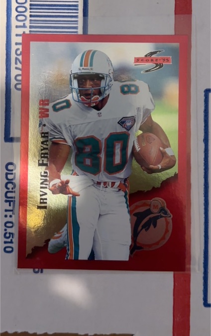 1995 Score #20 Irving Fryar — front