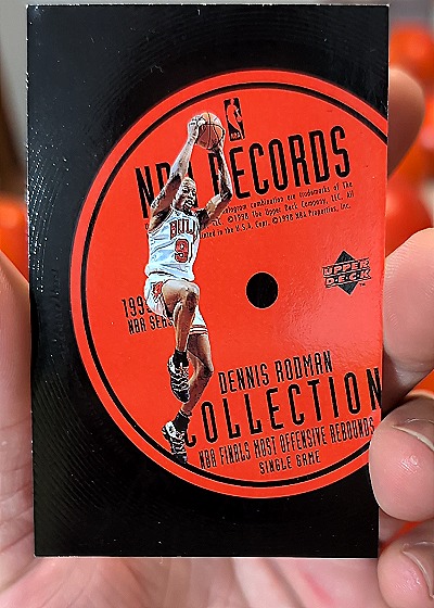 1997 Upper Deck Records Collection #RC4 Dennis Rodman — front