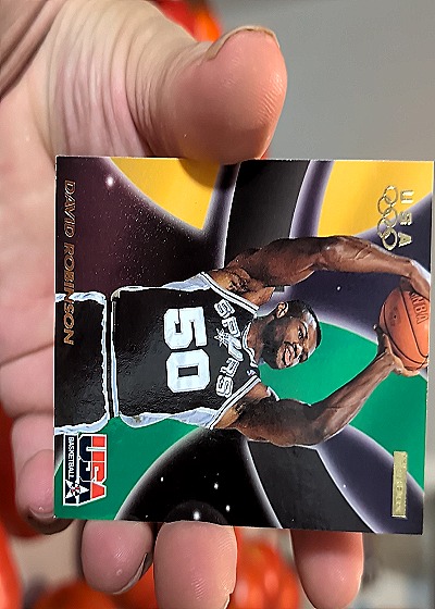 1996 SkyBox USA #50 David Robinson — front