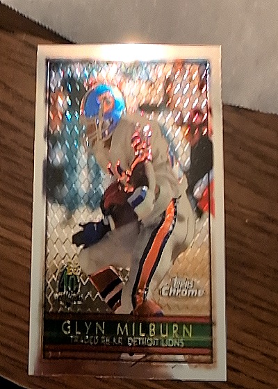 1996 Topps Chrome #177 Glyn Milburn — front