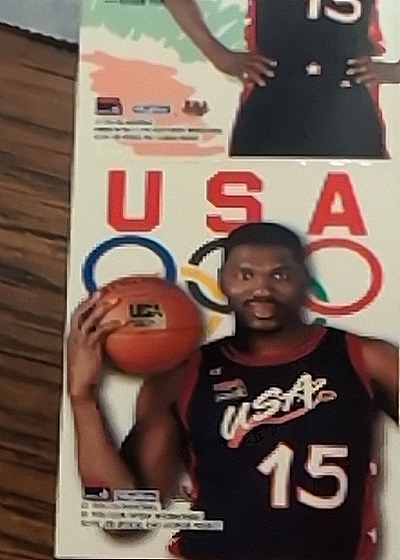 1996 SkyBox USA Quads #Q6 Hakeem Olajuwon — back